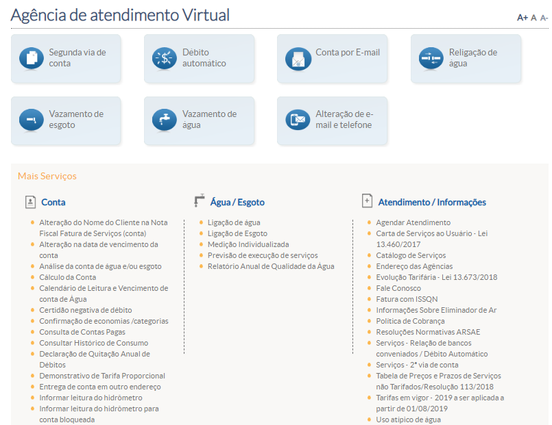Agência Virtual - Copasa 2 via